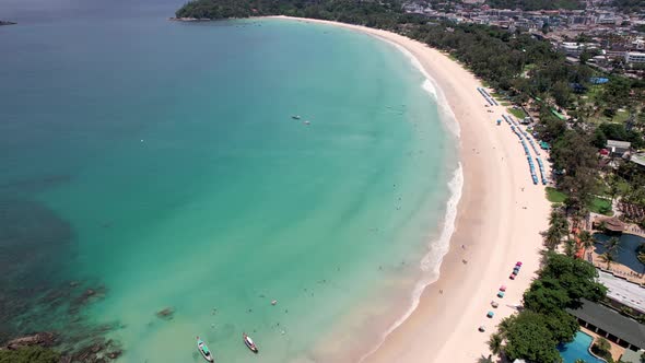 The Snowwhite Kata Beach of Phuket Island