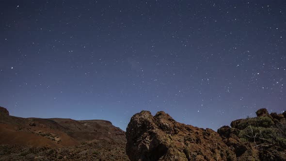 El Teide in Tenerife Canary Islands at Night