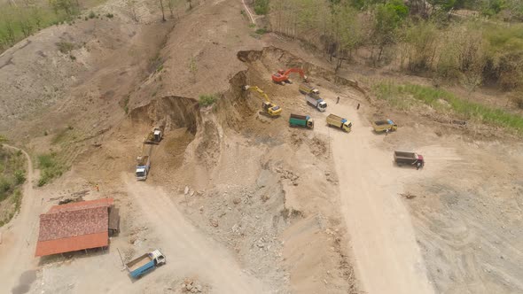 Construction Site in the Mountainside