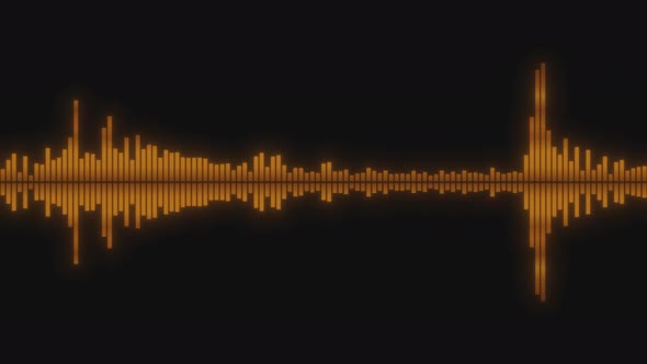 Abstract Golden Sound Waves Background