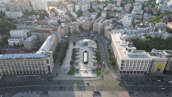 Ukraine: Independence Square, Maidan. Aerial View