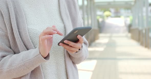 Woman use of smart phone