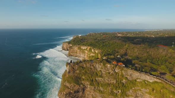 Rocky Coastline on the Island of Bali