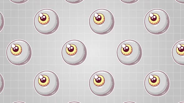 Halloween Eye Ball Background