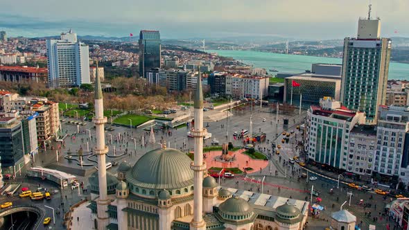 The New Taksim Mosque in Taksim Square