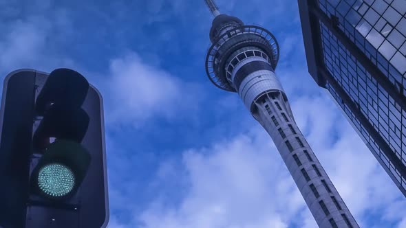 Auckland Sky Tower timelapse