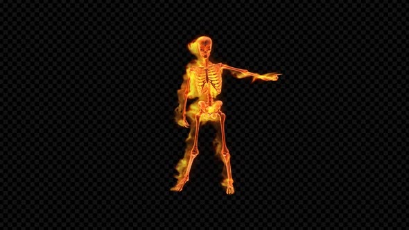 Fiery Skeleton Club Dance