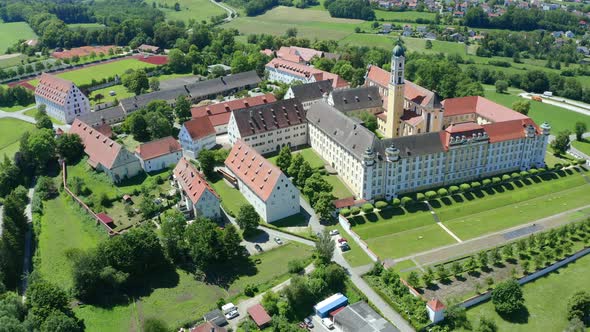 View of Ochsenhausen Monastery, Baden Wuerttemberg, Germany