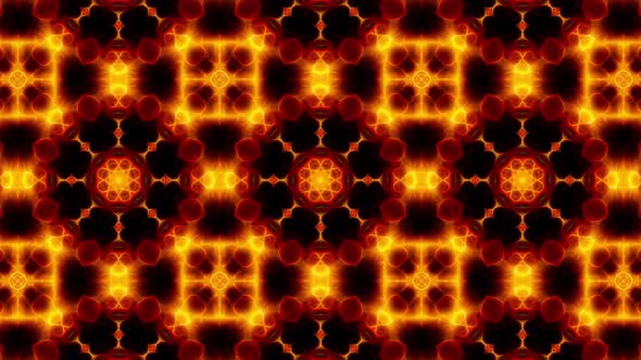 Red Fire Kaleidoscope Loop 4K 15