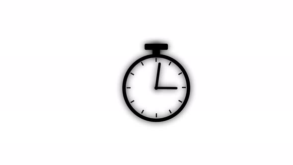 Technology timer clock animation. Vd 39
