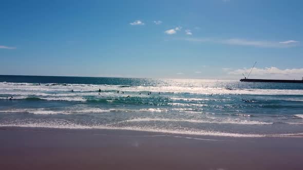 Matosinhos beach, blue sky portugal