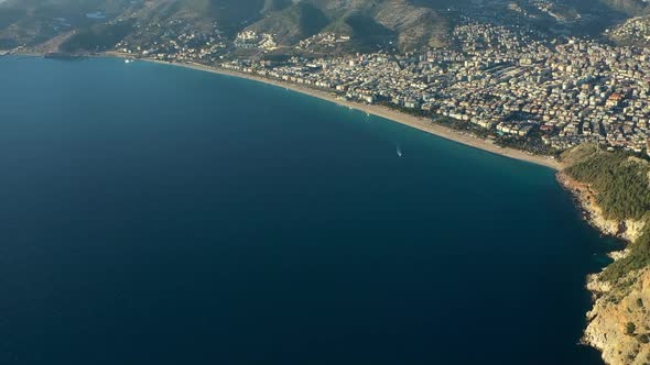 Alanya Castle Alanya Kalesi Aerial View of Mountain