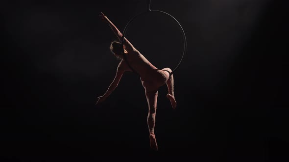 Aerial Acrobat in the Air Ring