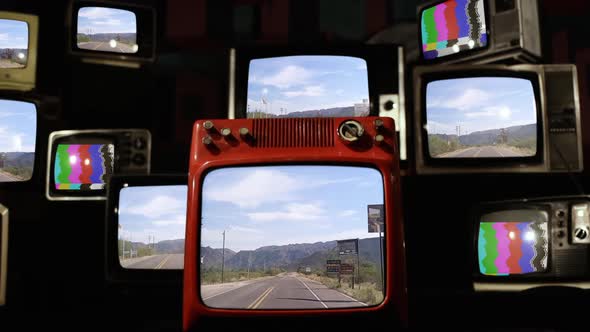 Desert Road Trip and Retro Televisions.