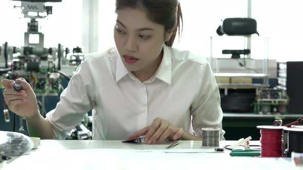 Woman working in laboratory