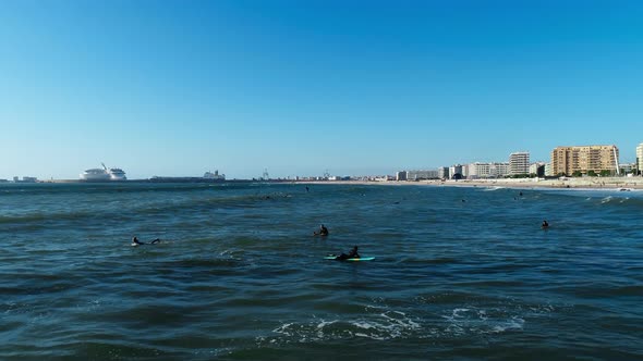 Seascape with beach and sea