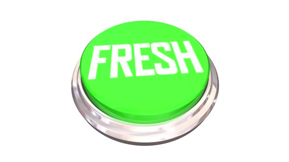 Fresh New Green Button Natural Originality Word