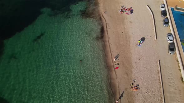 Platja S'Estanyol in Ibiza, Spain