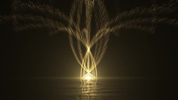 Fountain Gold Particles 03
