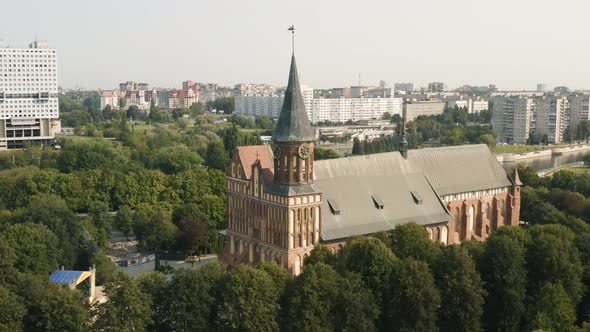 Aerial View of Konigsberg Cathedral