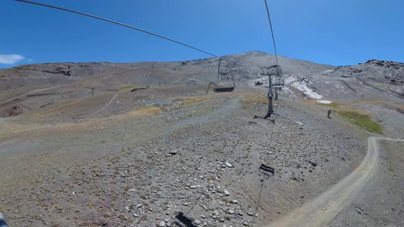 Spain Granada Sierra Nevada summer 4k from above and below with a drone and an action cam stabilised