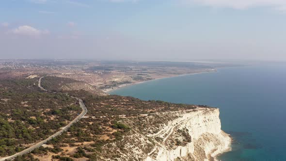 Drone Video of the Coastline of the Island