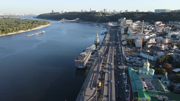 Kyiv - Aerial View of the Capital of Ukraine. Kiev