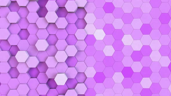 Hexagonal Background Light Purple