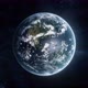 Looped Blue planet Earth in Space against Starfield Background - VideoHive Item for Sale