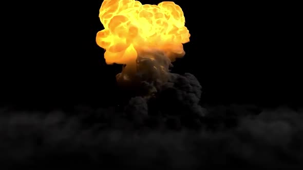 Explosion Explosives Bomb, 3 D Rendering, Animation 