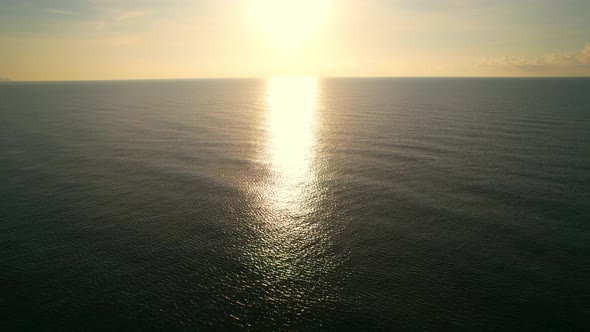 4K aerial view from a drone, tropical seas