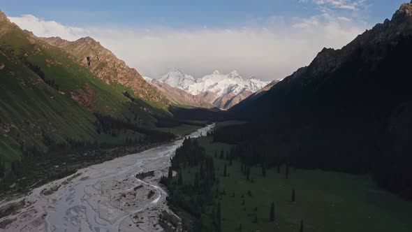 Mountains and the river