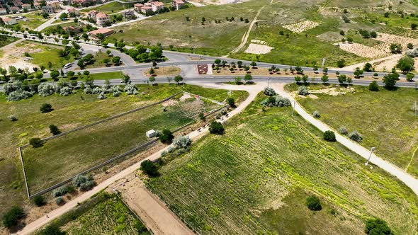 Horseback riding in Cappadocia aerial view 4 K