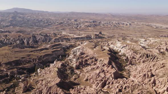 Cappadocia Landscape Aerial View, Turkey, Goreme National Park