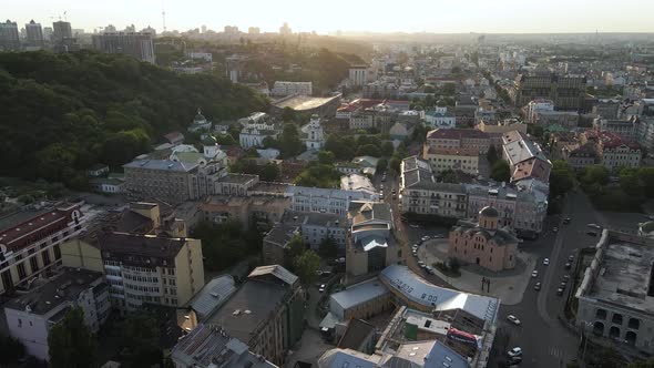 View of Kyiv From Above. Ukraine. Aerial View