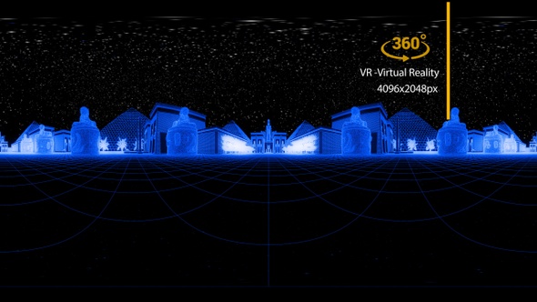 VR 360 Ancient Egypt Wireframe 02 Virtual Reality