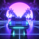 Synth Wave And Car Futuristic Backdrop - VideoHive Item for Sale