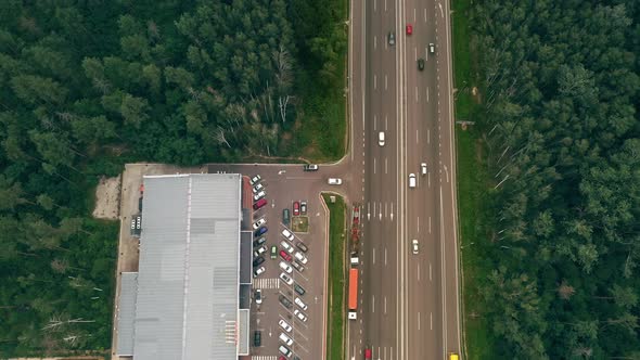 Traffic on the Highway Near