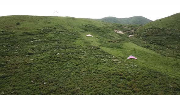 Paragliding in the Mountains