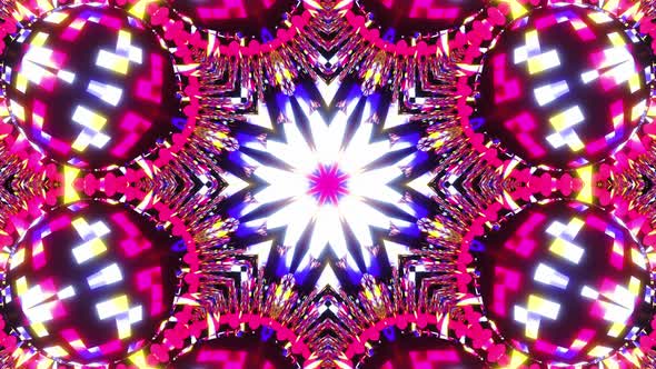 Vj Loop Purple Neon kaleidoscope