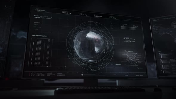 Analyze Chad Request. Activating Satellites. Chad Territory.Tracking Location.UI alt