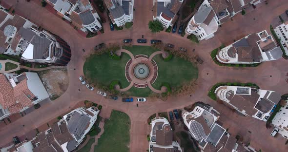 Birdseye view of the affluent Rice Military neighborhood in Houston, Texas