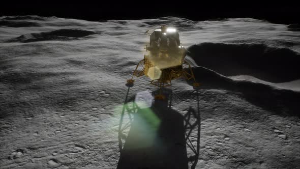 Lunar Landing Mission on the Moon