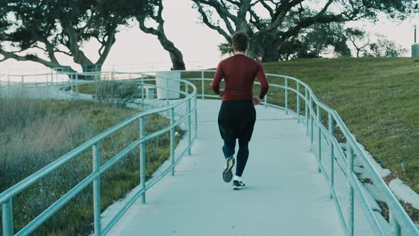 Man Running In The Park