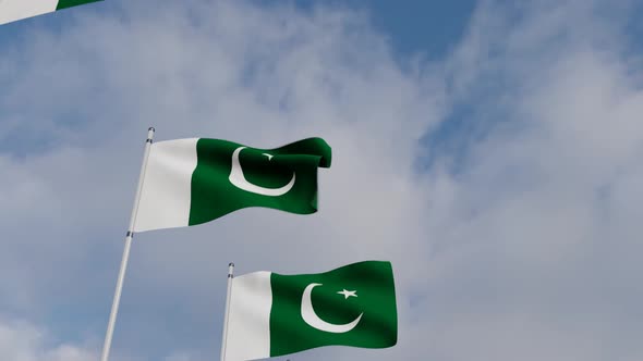 Pakistan Flag on the Operating Chipset circuit board