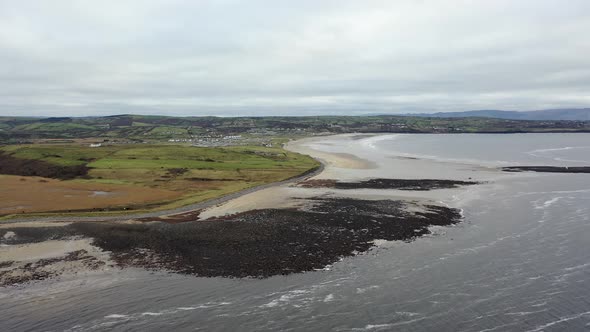 Flying Above Rossnowlagh Beach in County Donegal Ireland