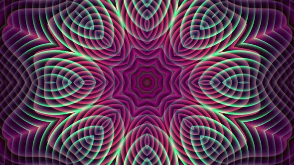 Beautiful Psychedelic Looping Kaleidoscopic Video Background