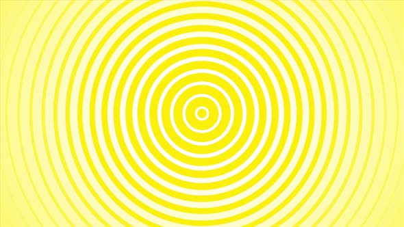 Yellow Abstract Background in the Form of Circles With Blur Effects