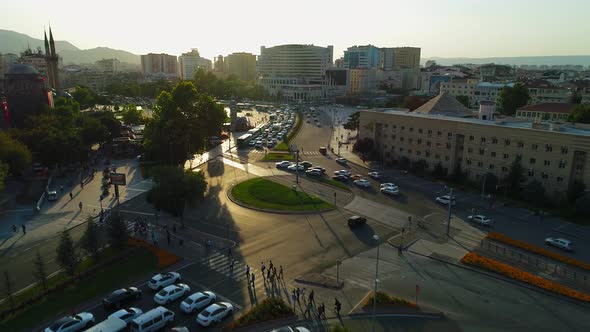 Downtown At Sunset