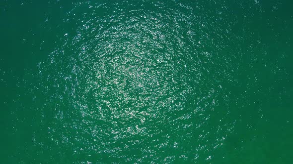 Aerial view Top-down seawater surf trxture background